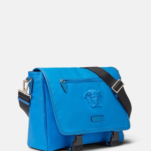 Versace La Medusa Nylon Messenger Bag - Picture 2 of 16